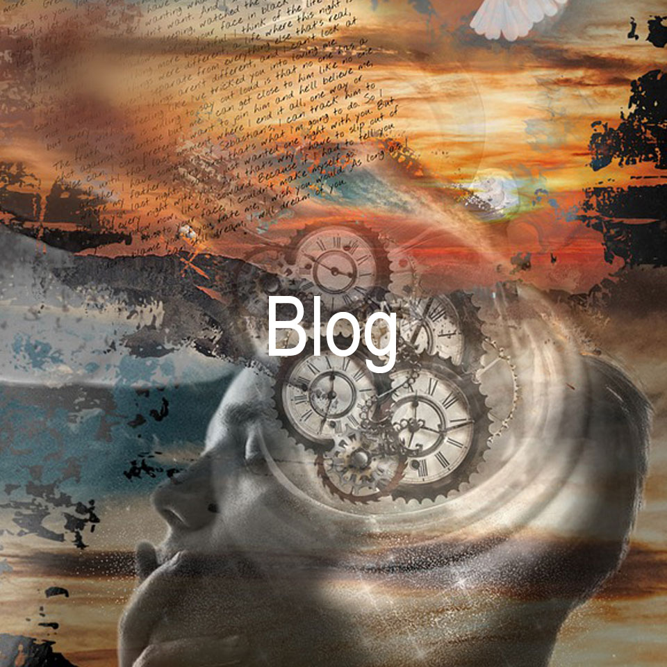 Image of man head with cogs overlayed and swirling background