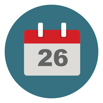 Clipart image of a calendar date
